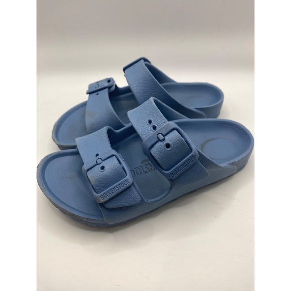 Birkenstock Kids Blue Gizeh Sandals Size 27EU C9US Toddler Slip On (small tear) - Picture 3 of 7